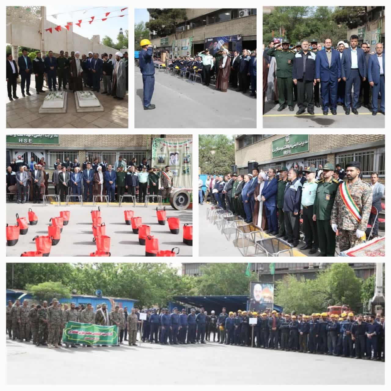 صبحگاه كارگری همراه با تحویل ۸ سری جهیزیه، ۱۳۵ بسته معیشتی و افتتاح یك باب منزل برای نیازمندان در شرکت سهامی ذوب آهن